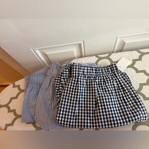 J.Crew Woven boxers three-pack NWT Size M